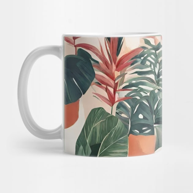 Boho Chic Leaf prints Minimalist Tropical Botanical Plants by Tina